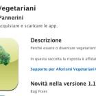 Una app per i vegetariani