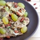 Scaloppine di seitan e succo d'uva