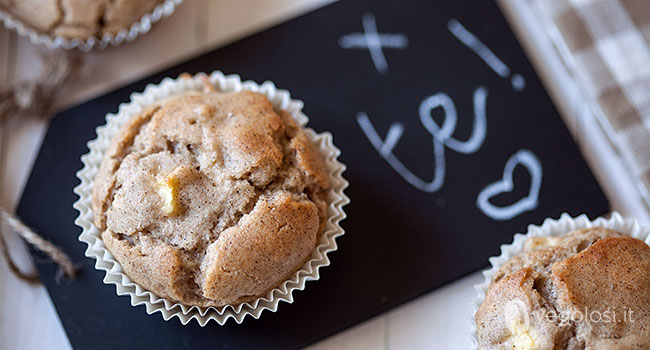 Muffin di grano saraceno alle mele