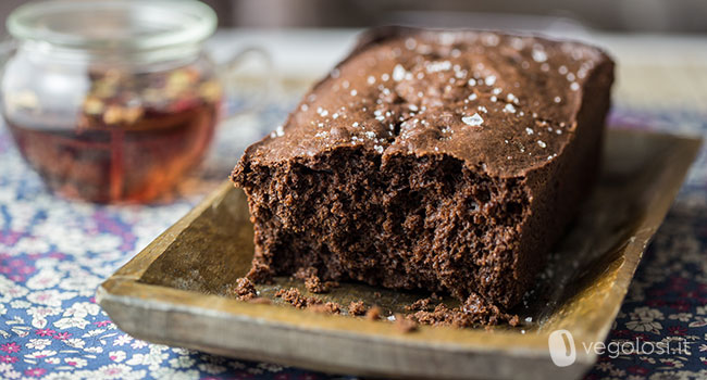 plumcake vegano cioccolato e fleur de sel