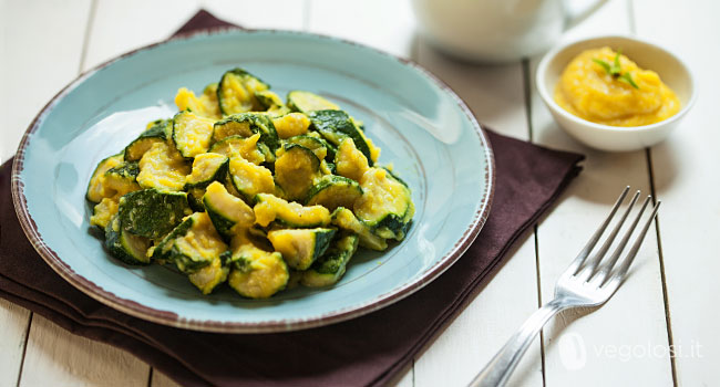 Zucchine crema mele e mango