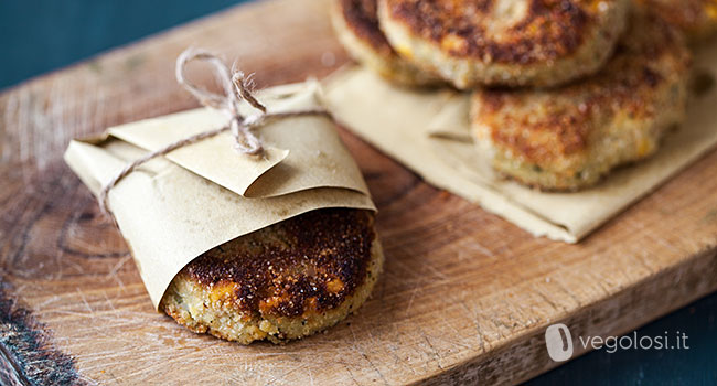 Burger vegani di zucchine