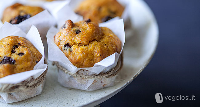 Muffin zucca rosmarino uvetta