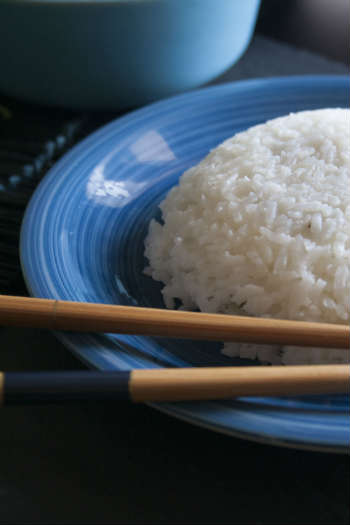 Verdure al red curry con riso basmati