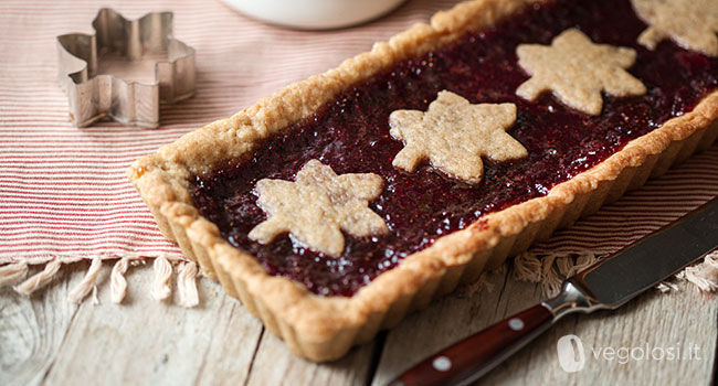 Crostata vegana con marmellata