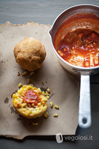 Arancini vegan al ragù di tofu