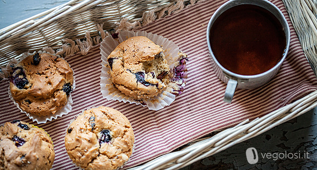 Muffin mirtilli goji semi di chia