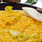 Risotto ai carciofi zafferano e zenzero