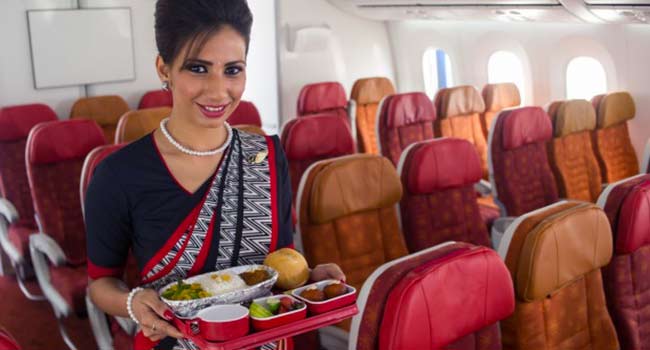 Pasti vegetariani aereo india