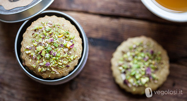 Biscotti con pasta di pistacchi