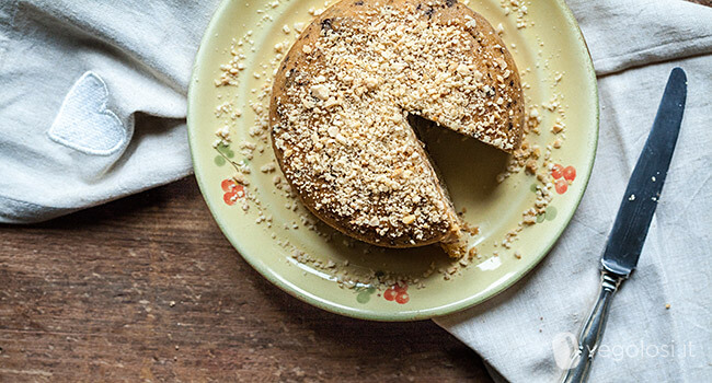 Torta vegana di patate dolci americane