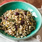 Farro con carciofi e olive