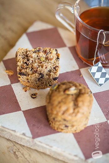 Muffin vegani ai pistacchi