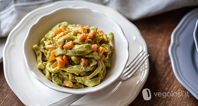 Tagliatelle al te matcha