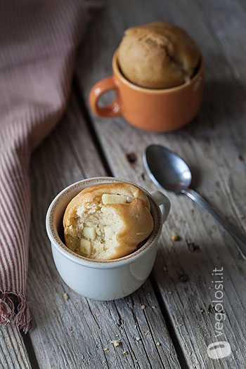 Mug cake vegane muffin in tazza vegan