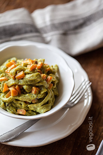 Tagliatelle al te matcha