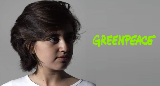 Green peace teenager