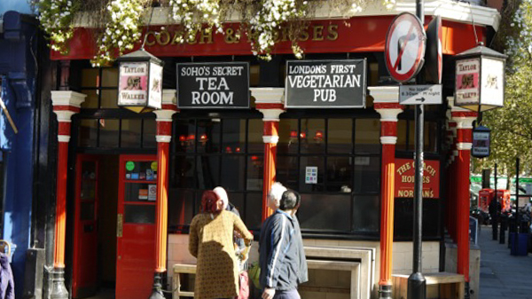 Pub vegetariano a Londra