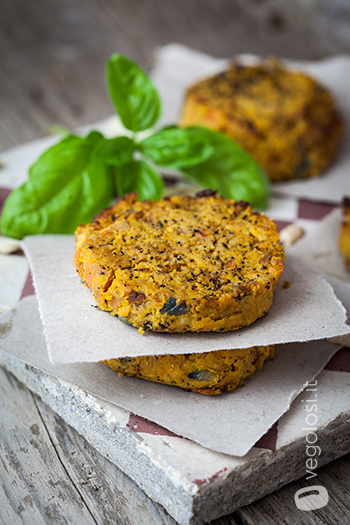 burger vegani anacardi carote
