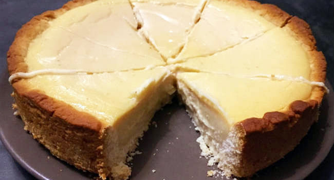 cheesecake vegana al al limone