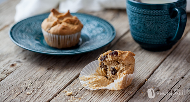 muffin vegani mirtilli e cannella