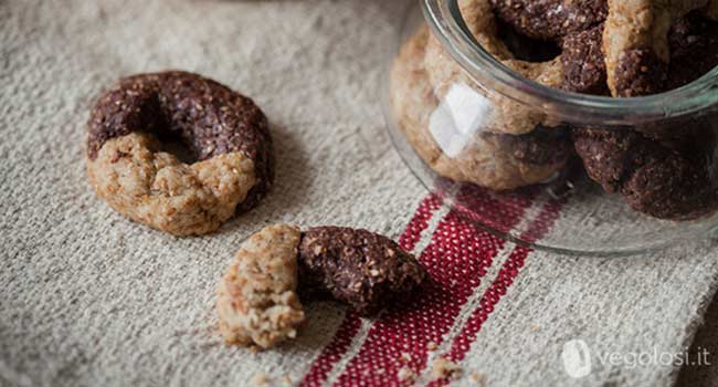 biscotti vegani panna e cacao