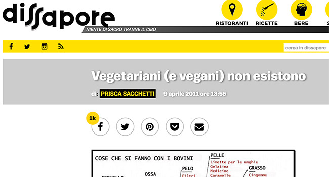 Vegani non esistono