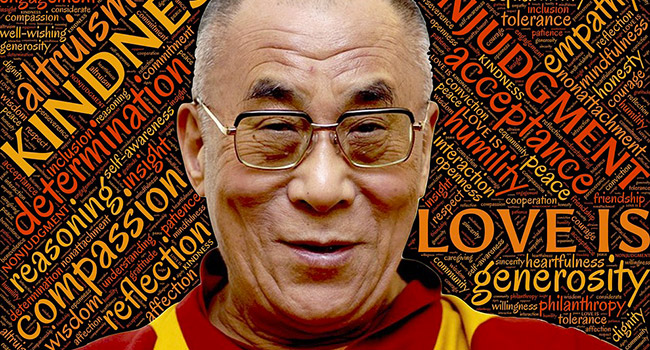 Dalai lama vegetariano