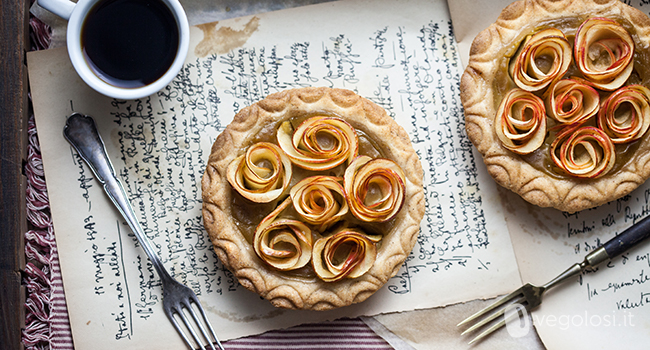 Crostatine alle mele e crema di marroni