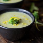 Vellutata di broccoli e fagioli bianchi di Spagna