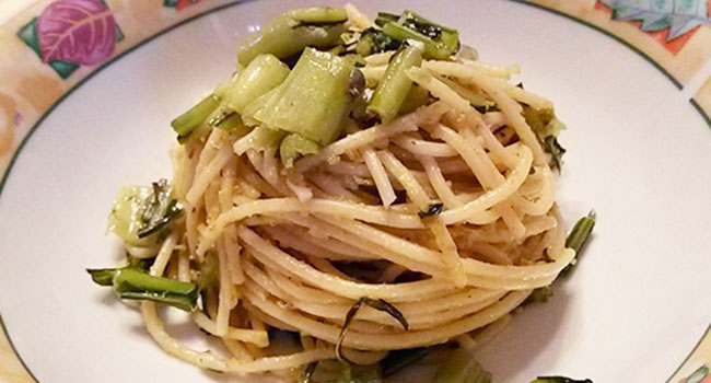 Spaghetti alle puntarelle