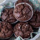 Muffin vegani al doppio cioccolato
