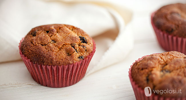 muffin vegan zenzero e cannella