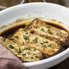 tofu al forno con salsa verde