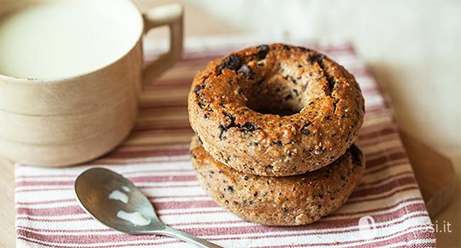 Ciambelline vegane cioccolato menta e cocco