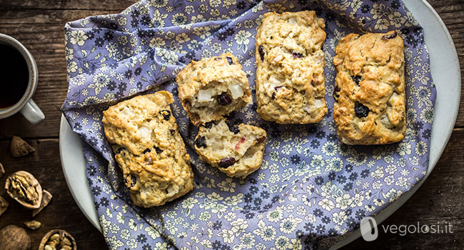 mini plumcake noci pere mirtilli