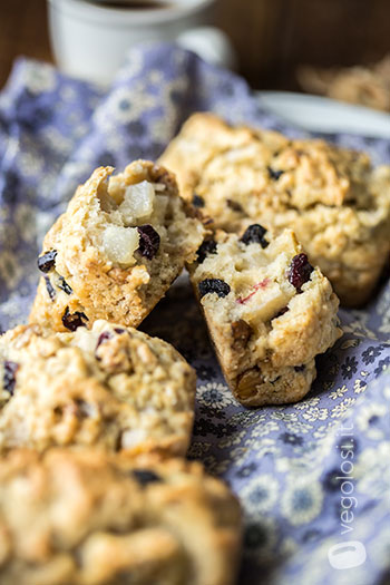 mini plumcake noci pere mirtilli