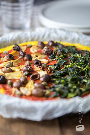 pizza polenta carciofi olive friarielli