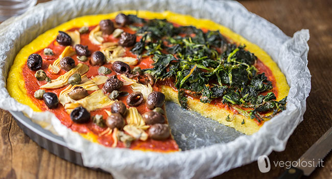 pizza polenta carciofi olive friarielli