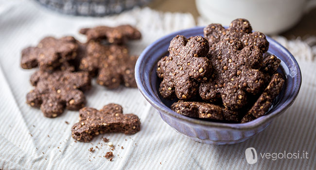 Biscotti vegani alla quinoa e cioccolato