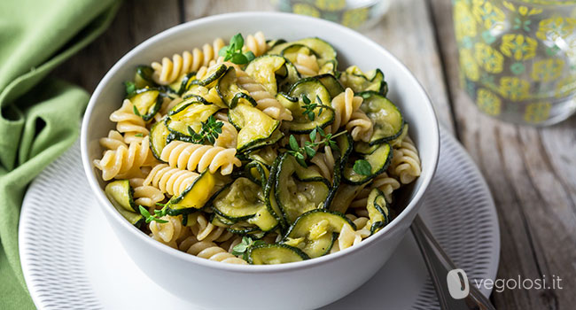 pasta integrale zucchine alla scapece