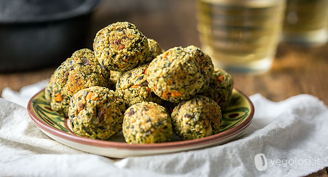 Polpette di patate e cima di rapa