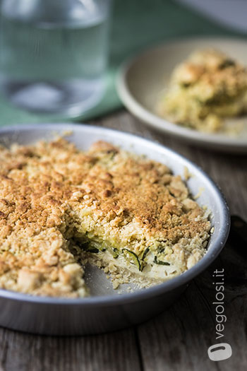 sbrisolona salata vegana zucchine