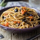 pasta con le melanzane pomodori noce moscata