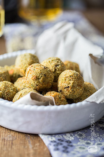 Polpette vegane di ceci e melanzane