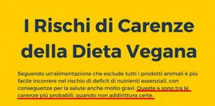 Rischi dieta vegan