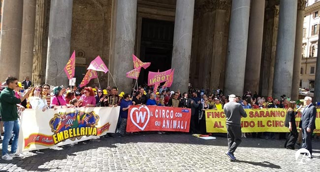 Protesta circo Roma