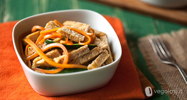 tempeh con verdure