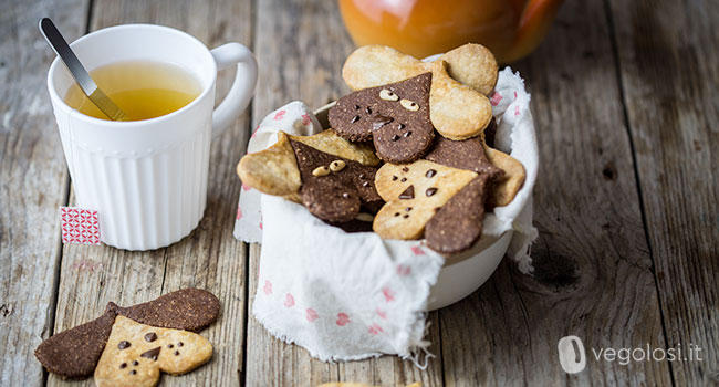 Biscotti vegani a forma di cane