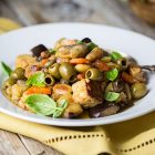 Caponata di melanzane e tempeh